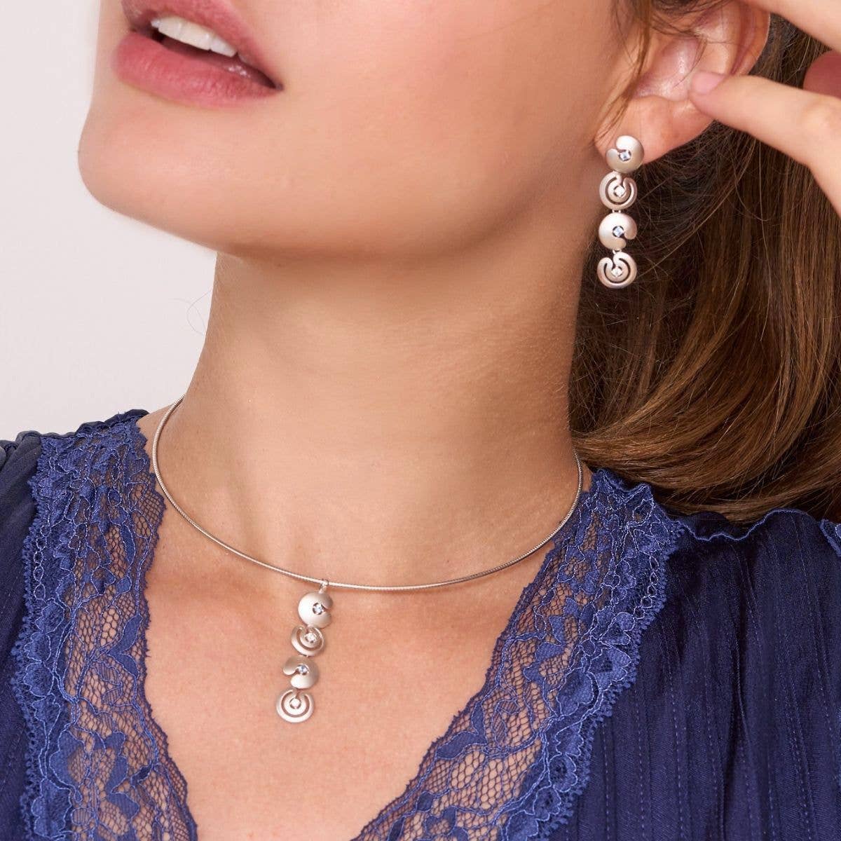 Argent Basic – Engroshandel Halskæde med vedhæng – Lang labyrintvedhæng1