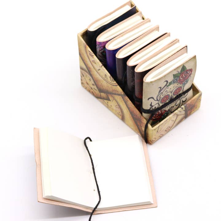 AW Artisan - Wholesale Notebook - Assorted Gothic Notebooks 7x10cm (display pack)2