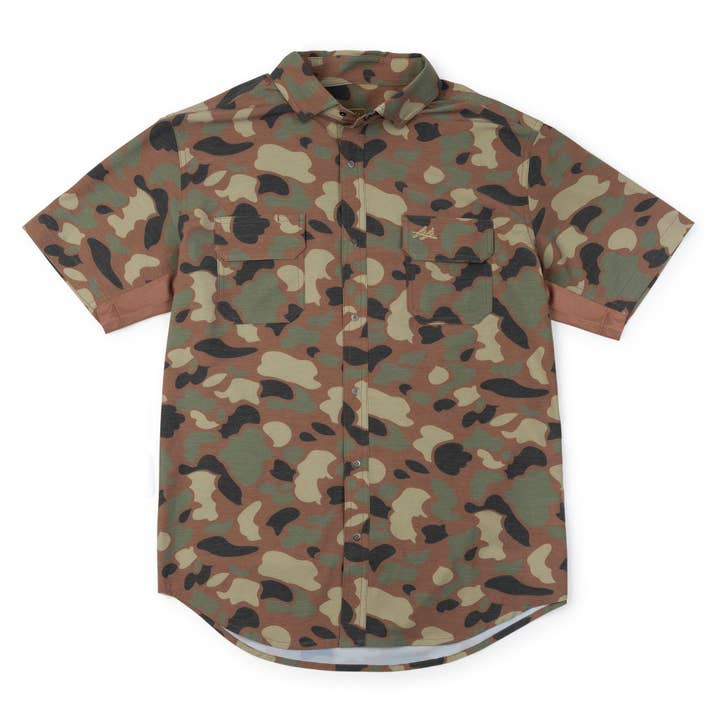 Rio Ultimate Outdoor Blend Short Sleeve - Woodland Camo for wholesale by Two Dove Outdoors