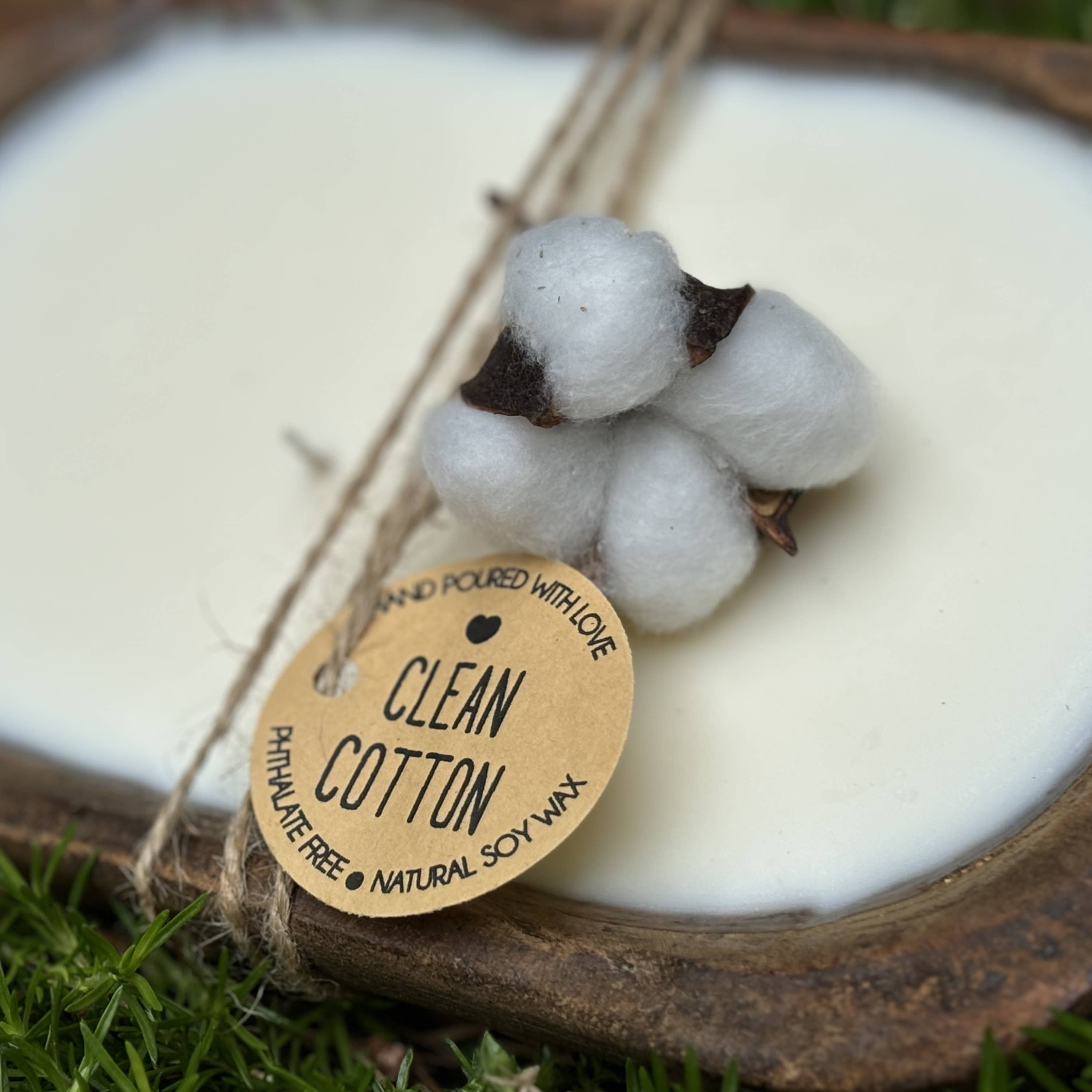 Be The Light Candle Co. - Wholesale Jar/Filled Candle - Clean Cotton Scented Soy Dough Bowl - Fresh Scented Candle 1