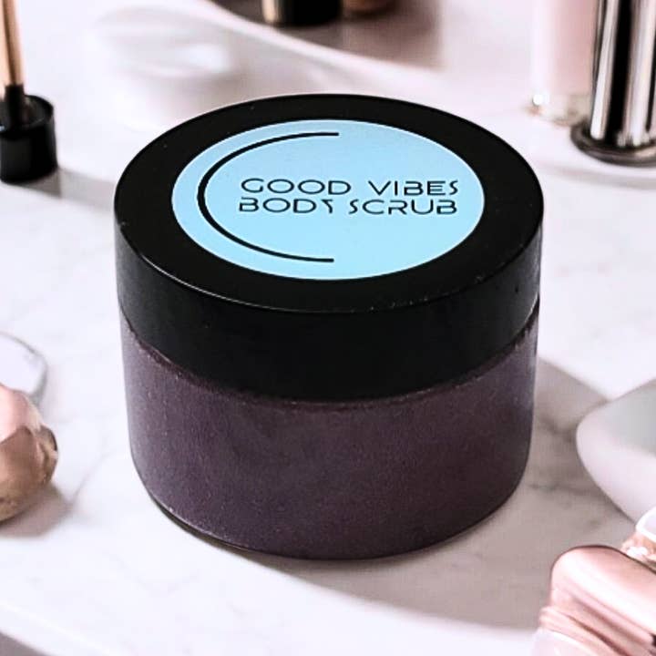 Artisan Aromatherapy & Wellness - Wholesale Body Scrub/Exfoliant - Good Vibes Body Scrub for a Rejuvenating Mood Boost
