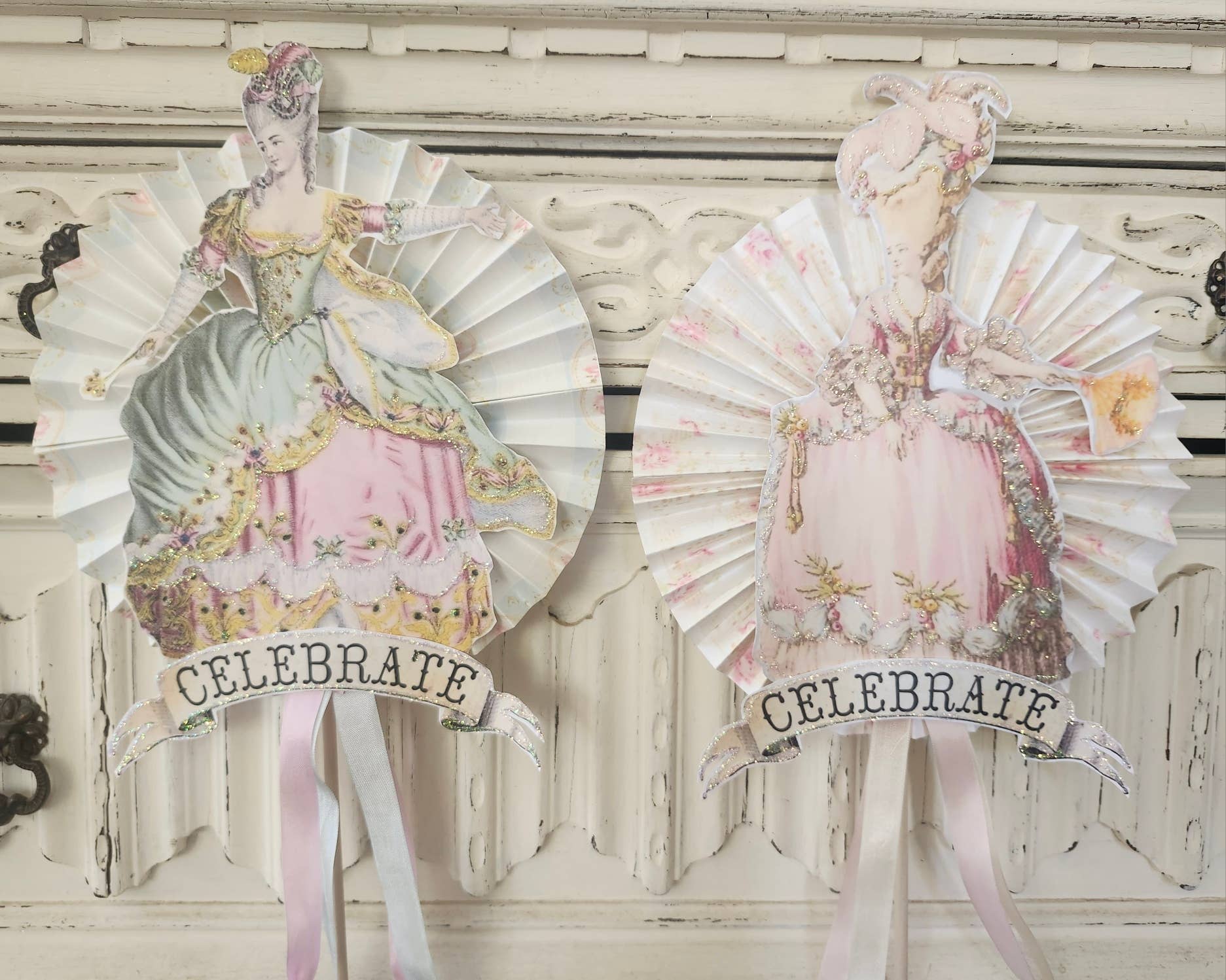 Little Heart Designs - Vente Décalcomanie – décorations de fête - Décoration murale Marie-Antoinette Célébrer2