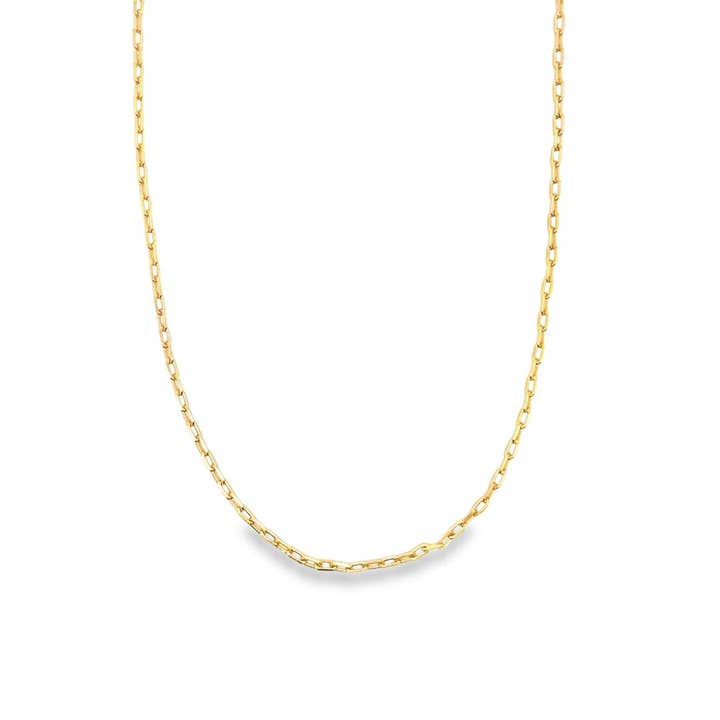 MIA Jewelry – Großhandel Gliederhalskette – 2-mm-Büroklammer Dainty Chain (F179)