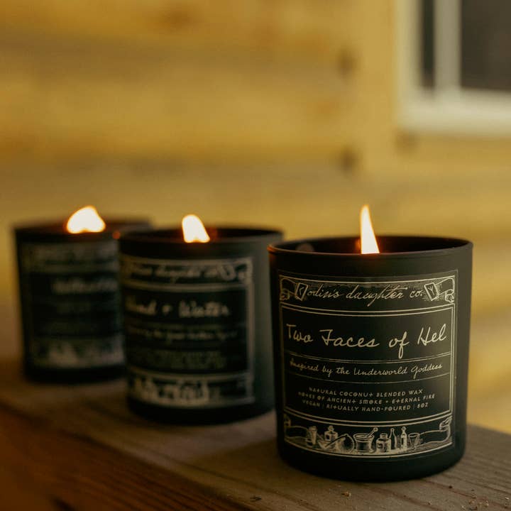 Two Faces of Hel | Ritual Candle, Hel for wholesale by Odin’s Daughter Co.
