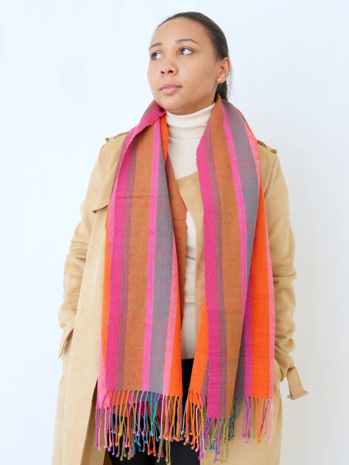 The Boaba Scarf Hibiscus for wholesale by Memod
