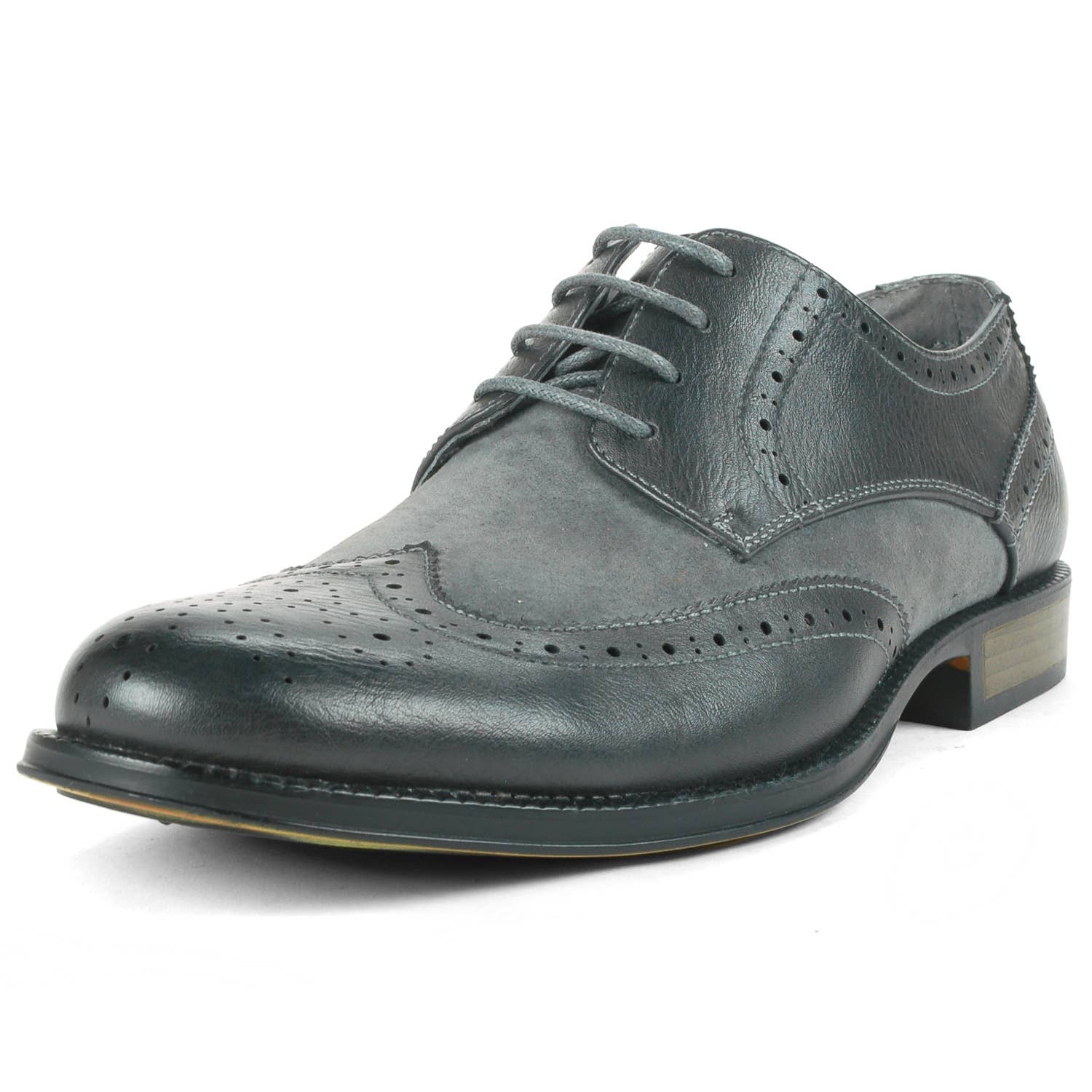 Alpine Swiss - Vente Richelieus – homme - Alpine Swiss Zurich Chaussures habillées à bout d'aile pour hommes Brogue bicolore à lacets Oxfords - ZurichP2T-Parent7