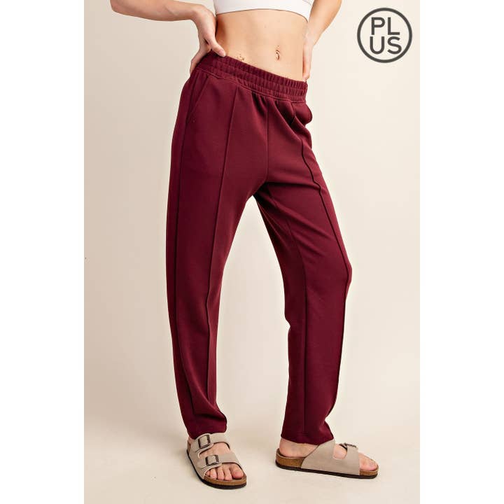 Rae Mode - Wholesale Broek - Dames - PLUS SIZE MODAL SCUBA PINTUCK BROEK33