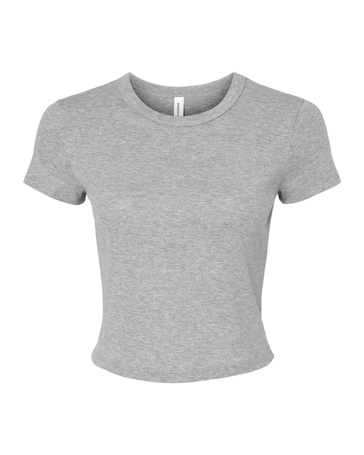 Total Apparel - Wholesale T-Shirt - Women's - Bella Canvas Ladies' Micro Ribbed Baby Tee | Cropped | 10100