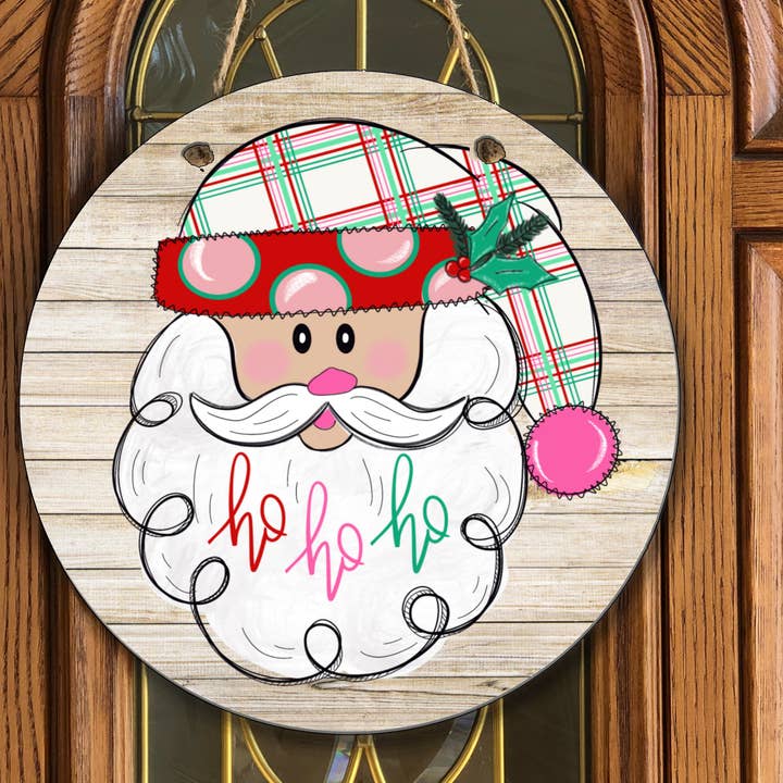 Santa Ho Ho Ho Door Hanger for wholesale by Joetta Marie