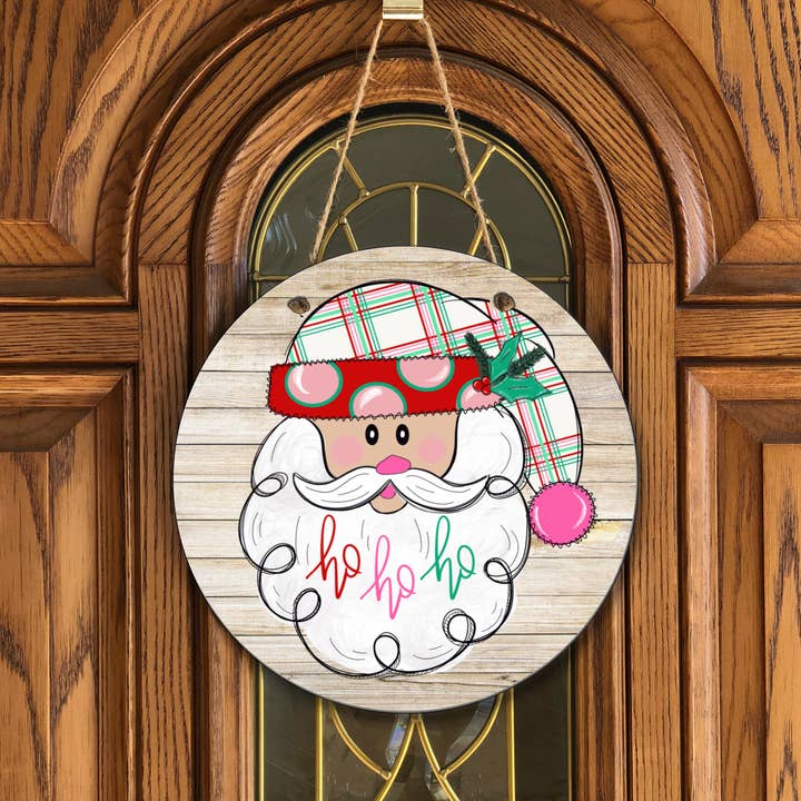 Santa Ho Ho Ho Door Hanger for wholesale by Joetta Marie