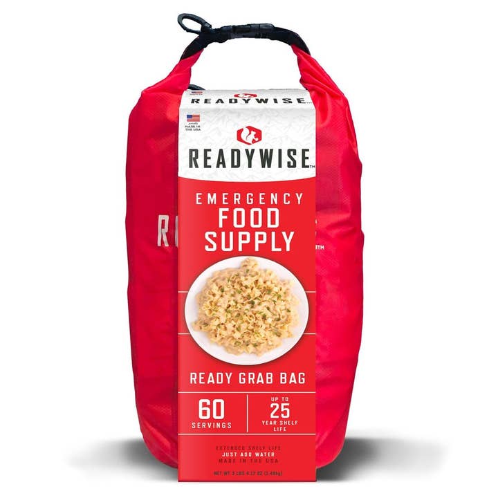 Ready Wise - Wholesale Food Storage Container - 7 Day Emergency Dry Bag 60 Servings Breakfast and Entrée Gra