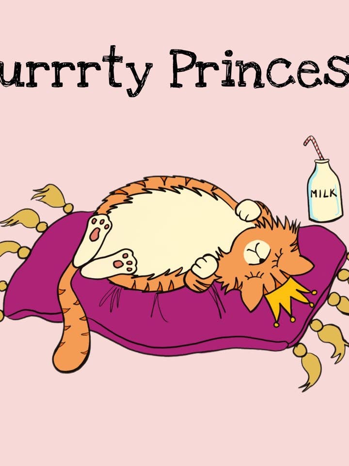 Kids Cat Greeting Card for wholesale by Jubbly Jock