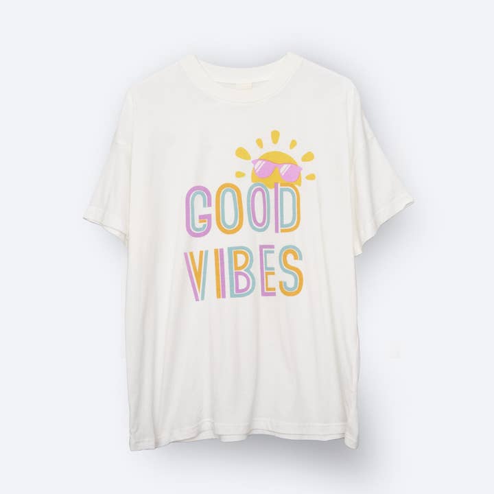 Camiseta Good Vibes para mujer para venta al por mayor de Sonny Side Up