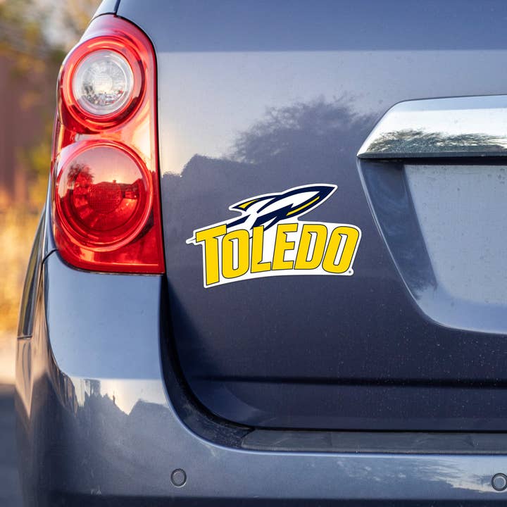 Rico Industries - Wholesale Car Decorative Charm - Unisex - NCAA Toledo Rockets Medium Die Cut Decal1