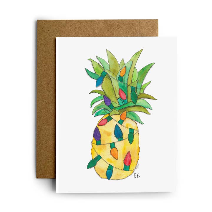 Christmas Pineapple Boxed Set for wholesale by Eileen Graphics