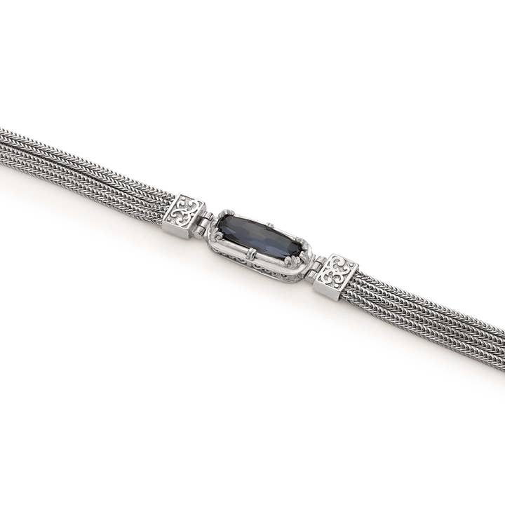 East-West Hematiet Doublet-armband voor wholesale door Anatoli Jewelry