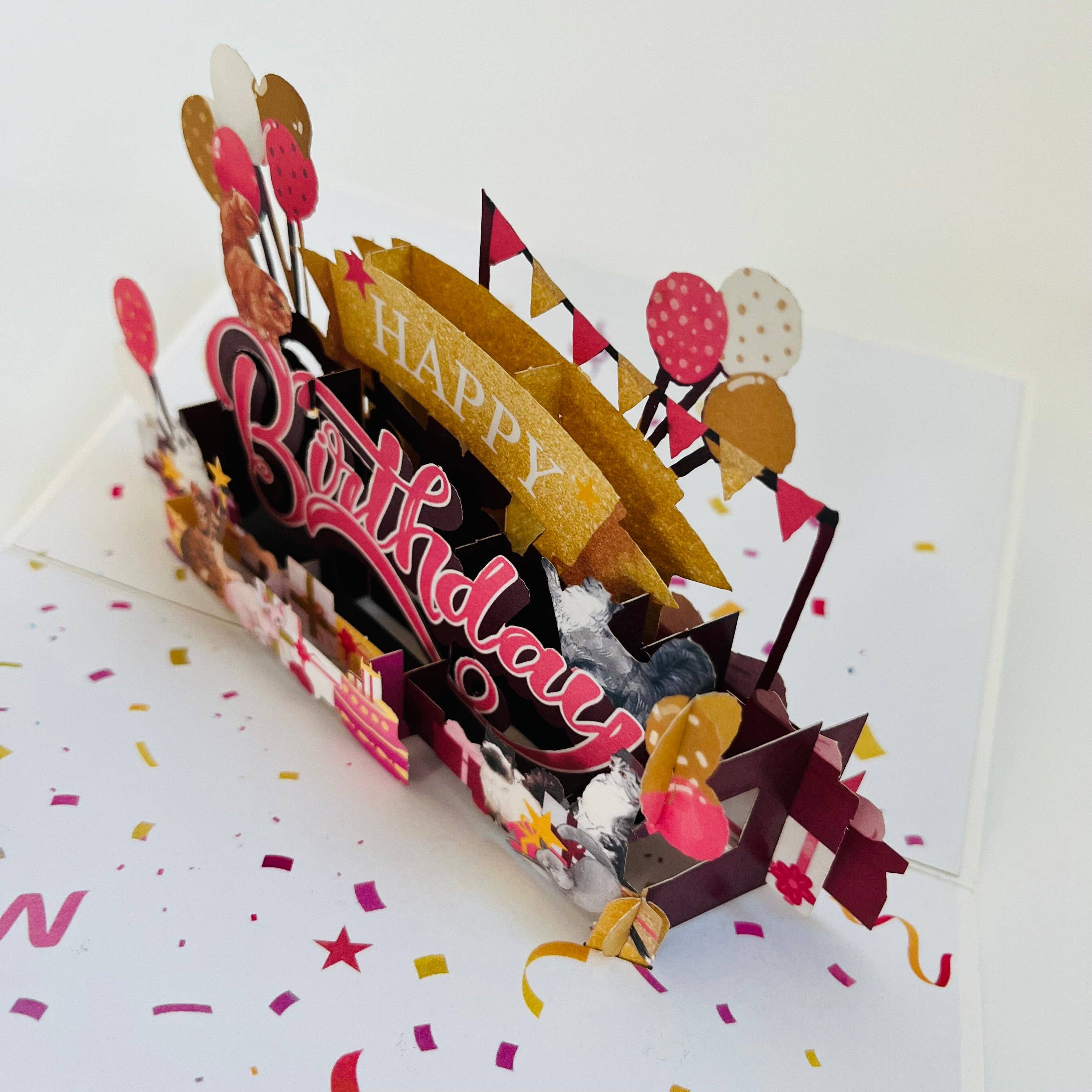 The Paper Mix – wholesale Birthday card – WOWPOP Cat-astrophic Fun CARD, 3D Pop Up Card, Handmade7