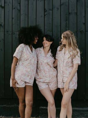 Organic Cotton Short Pyjama Set - Rose for wholesale by MADE YOUR DAY