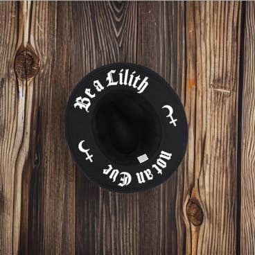 Wickedly Divine Shop - Wholesale Fedora - Women's - Be A Lilith, Witchy Wide Brimmed Felt Hat Gothic Alt
