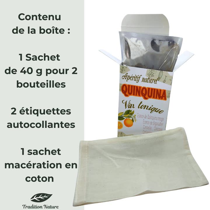 Tradition Nature - Wholesale DIY Drink Kit - Quinquina | preparation for homemade tonic aperitif 2x75 cl3