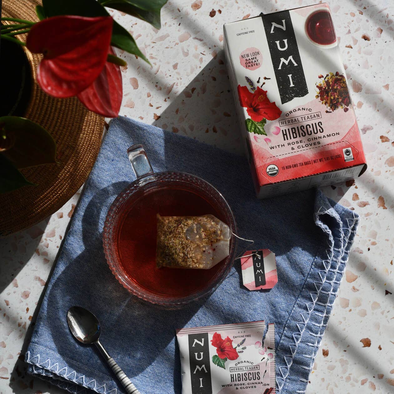 Numi Tea - Vente Sachets de thé - Hibiscus (6 boîtes de 18 unités)3