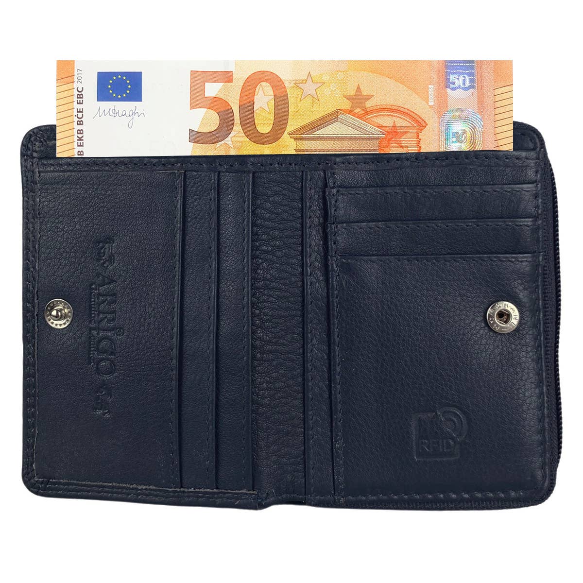 Arrigo – wholesale Wallet – Unisex – Unisex RFID Leather Wallet - 4 colors - Arrigo Leather Goods2