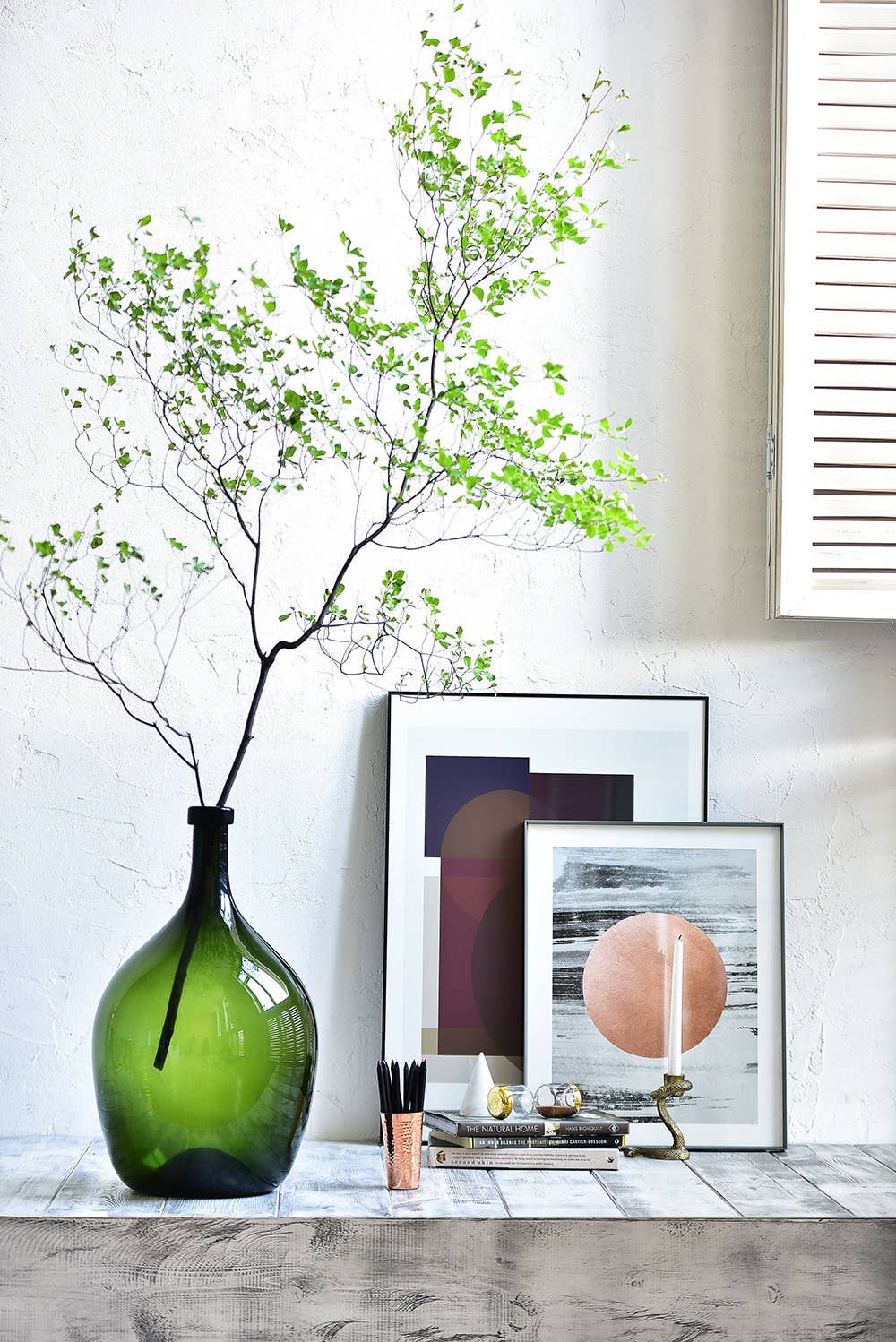 Noah Decoration – Großhandel Vasen – Recycelte Glasvase in Bernsteinfarben, Hololulu braune Glasvase9