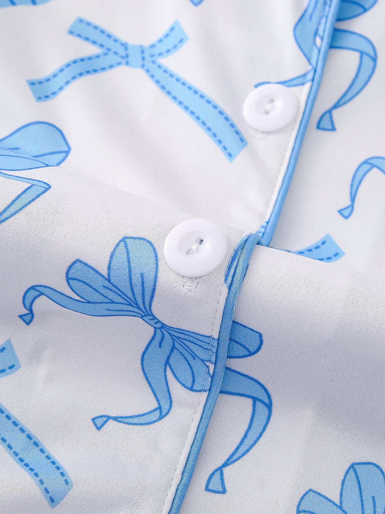 Rosa Clothing - Wholesale Sleepwear Set - Women's - Cozy & Soft Cute Bow Print Long Sleeve Pajama Set5