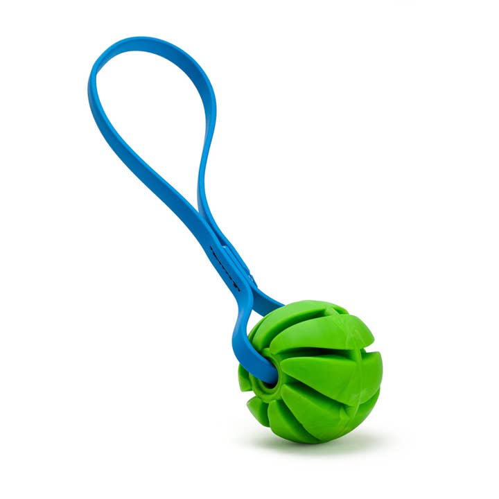 Dogline - Wholesale Pet Fetch Ball - Dog - Rubber Spiral Ball with Biothane Handle12