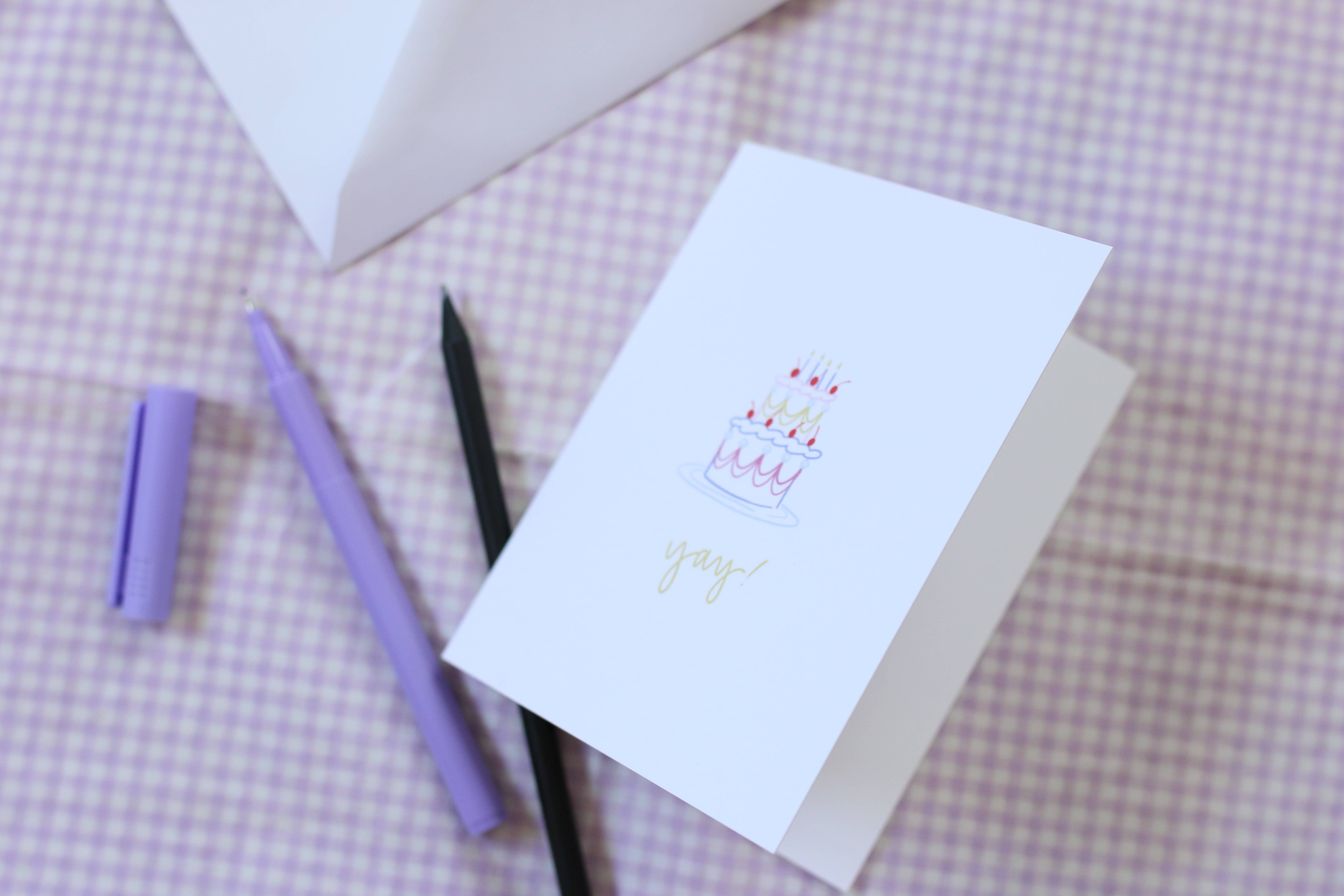 From, Hadley - Wholesale Everyday Greeting Card - Vintage Cake Card - Birthday Cake - Wedding Cake2