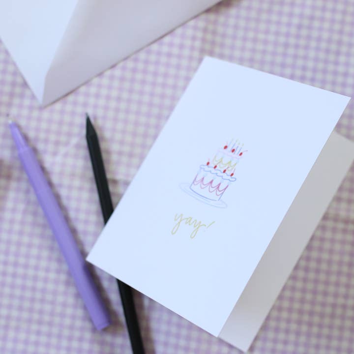 From, Hadley - Wholesale Everyday Greeting Card - Vintage Cake Card - Birthday Cake - Wedding Cake2