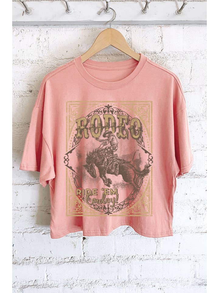 Rustee Clothing – Engroshandel T-shirt med print - Dame – HOWDY COWBOY-HÅND TRUKKET