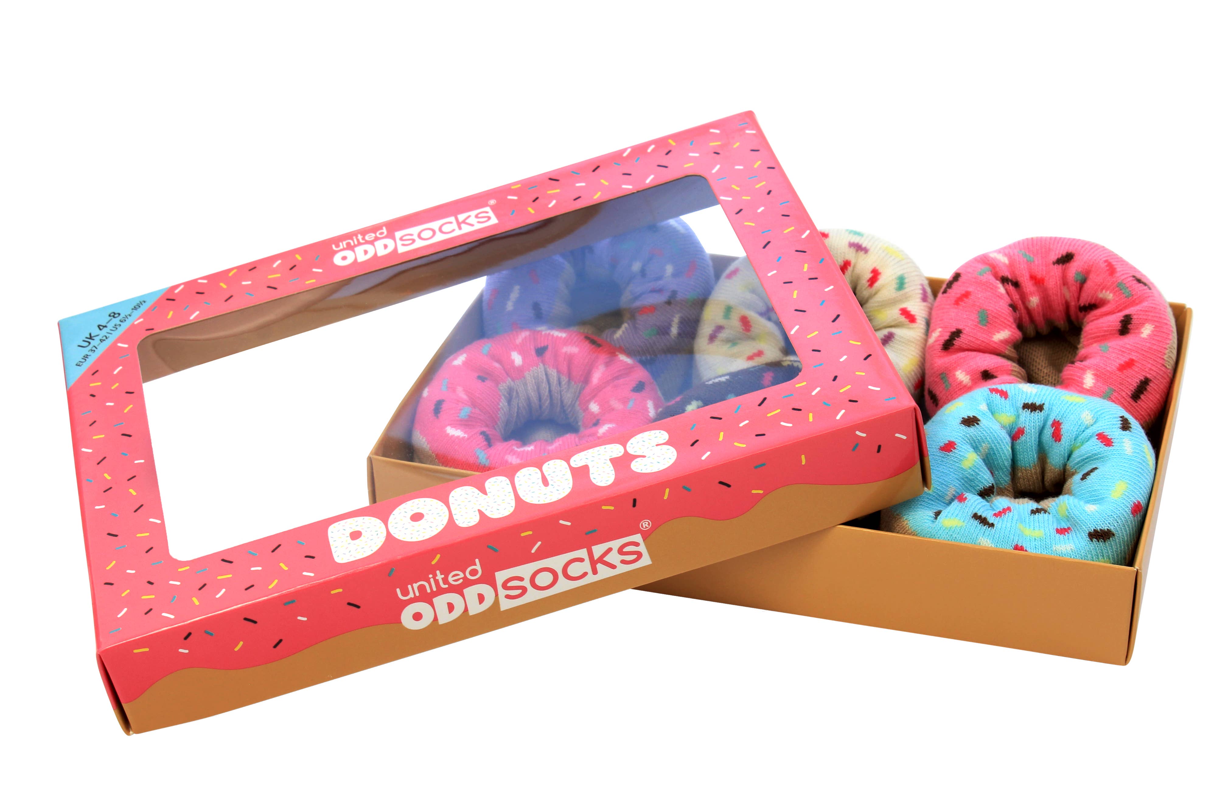 Sock Academy - Wholesale Socks - Women's - DONUTS | 6 Odd Socks Gift Box - United Oddsocks3