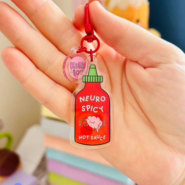 Neurospicy - Acrylic Keyring for wholesale by Kellylou