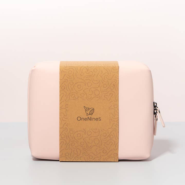 OneNine5 - Wholesale Toiletry Bag - Women's - Eco Travel Wash Bag, Komodo Pink11