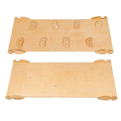 Farnora Decor – Großhandel Holzspielzeug – Kinder – Pikler Triangle Kletterset 2 Holzfarben+Rampe (groß)5