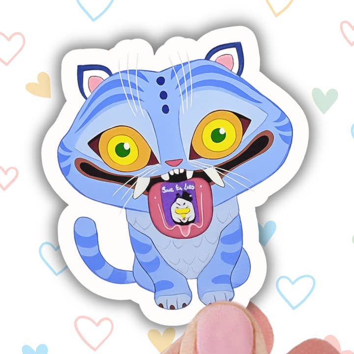 Lalatina Shop - Wholesale Sticker - cute kawaii tiger sticker, k pop tiger decal, demon sticker0