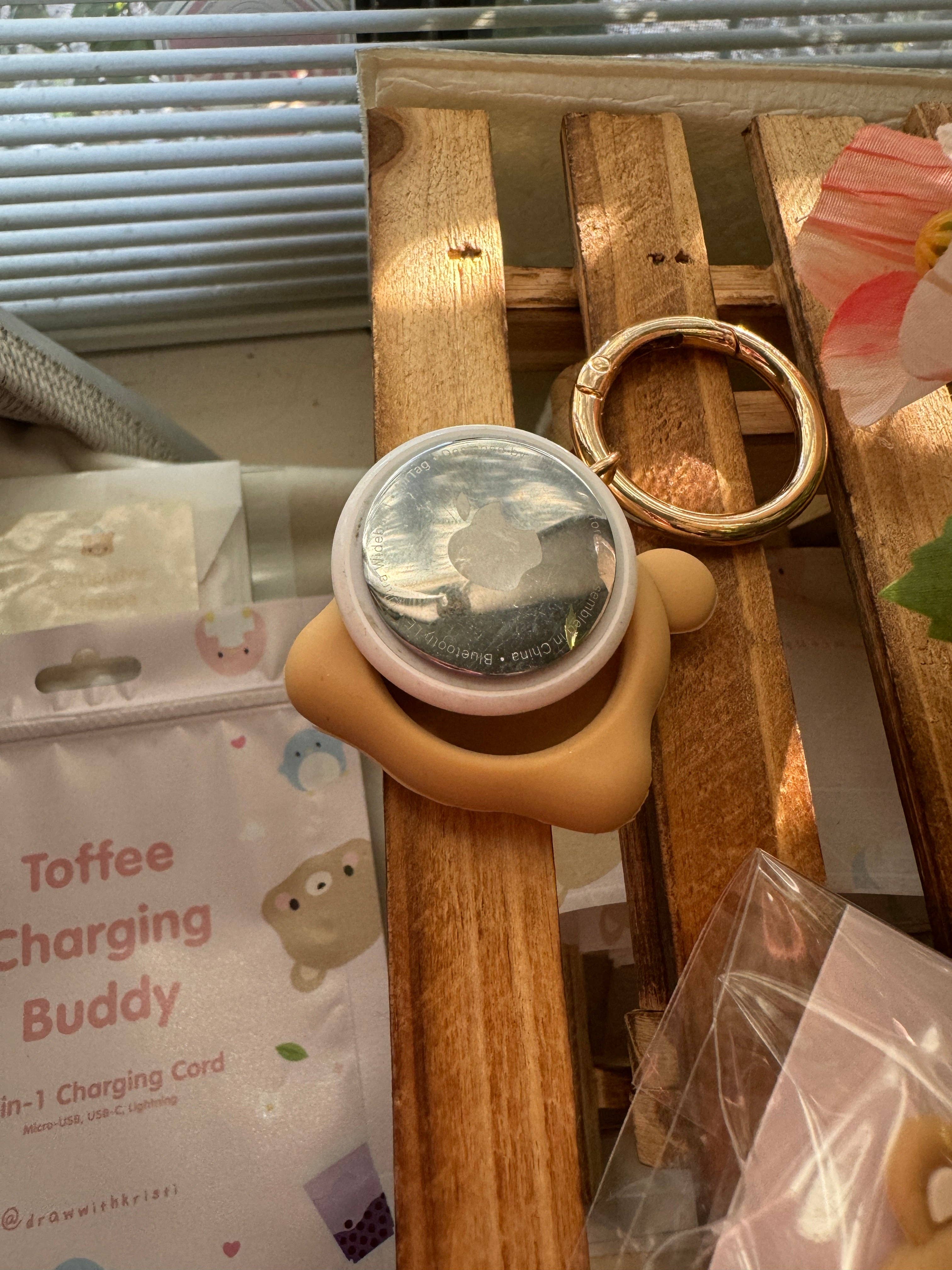 drawwithkristi - Wholesale AirTag Case - Cute Bear AirTag Case Keychain – Kawaii Silicone Animal3