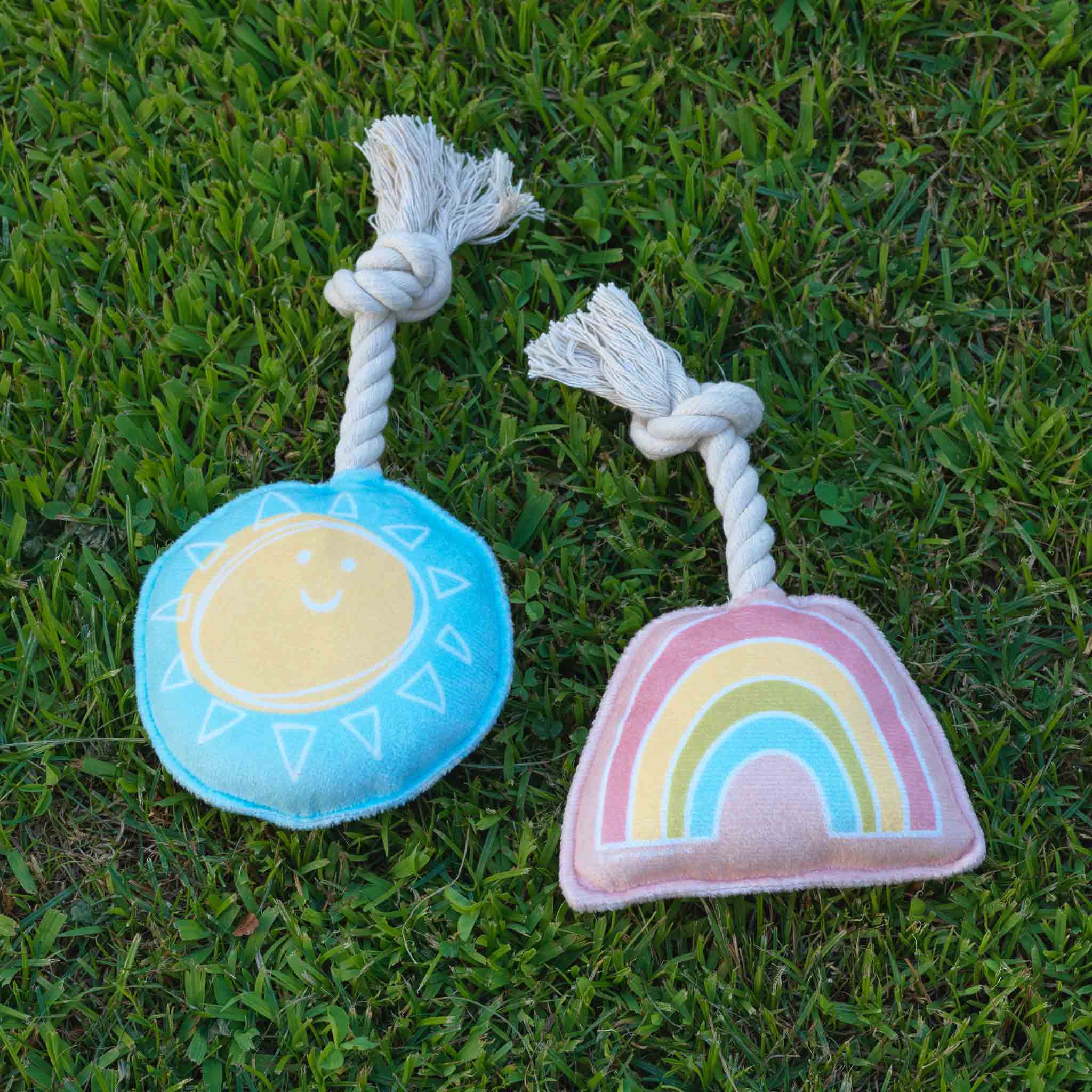 Speckle and Spot by Ore’ Originals - Wholesale Pet Toy Set - Dog - Mini Dog Toy Set | Rainbow & Sunshine2