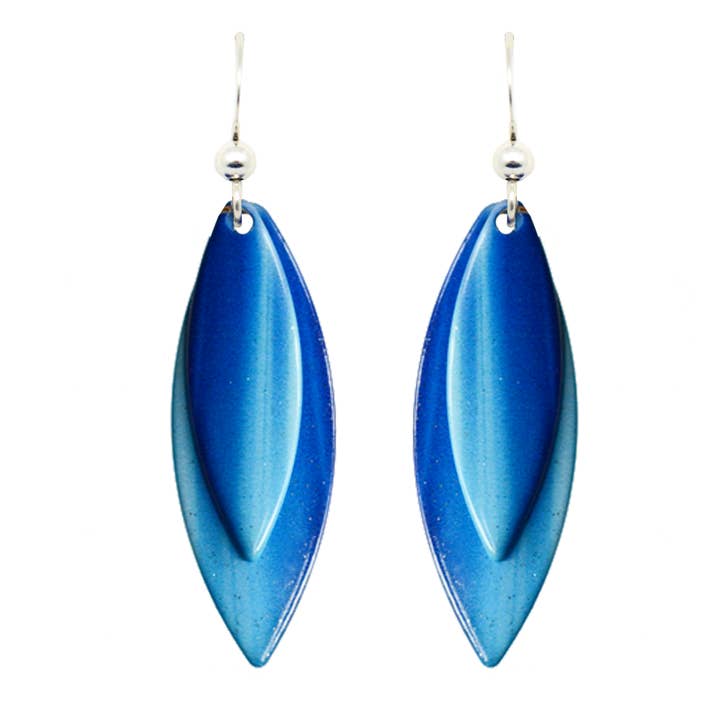 Pendientes Blue Streak, pendientes de plata esterlina, artículo# 3007 para venta al por mayor de d'ears inc.