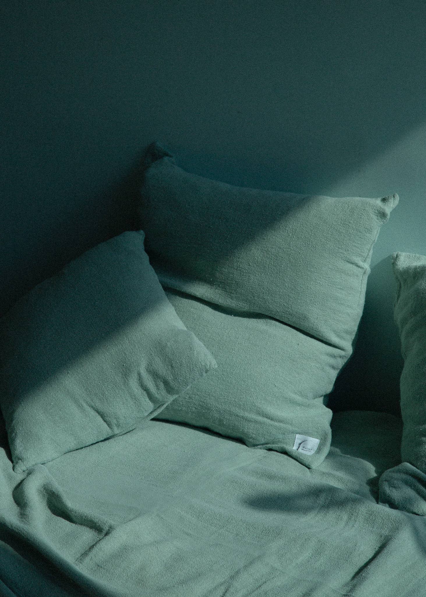 Maison Masarin – wholesale Stolskudde – Fransk kuddfodral i rå linne – vår- och sommarbäddset20