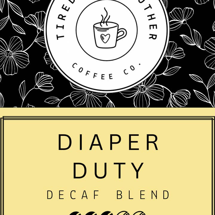Luierdienst Decaf - 12 stuks pods voor wholesale door Tired as a Mother Coffee Co