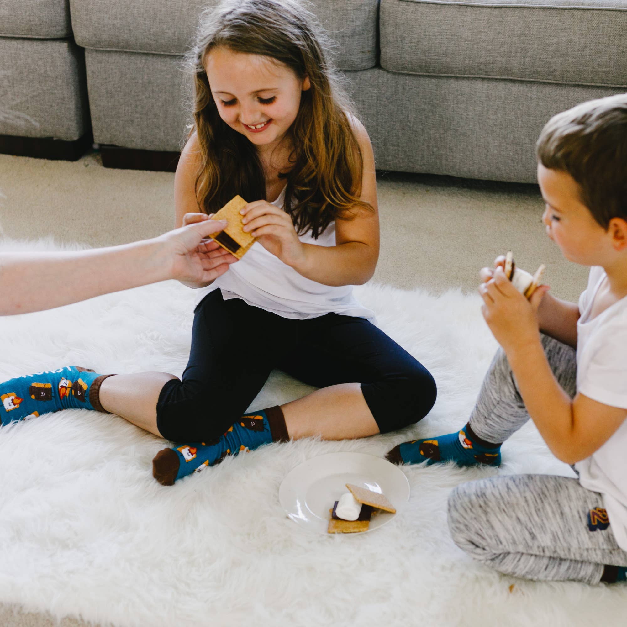 Pavilion - Wholesale Socks - Kids - S'mores - M/L Youth Cotton Blend Crew Socks2