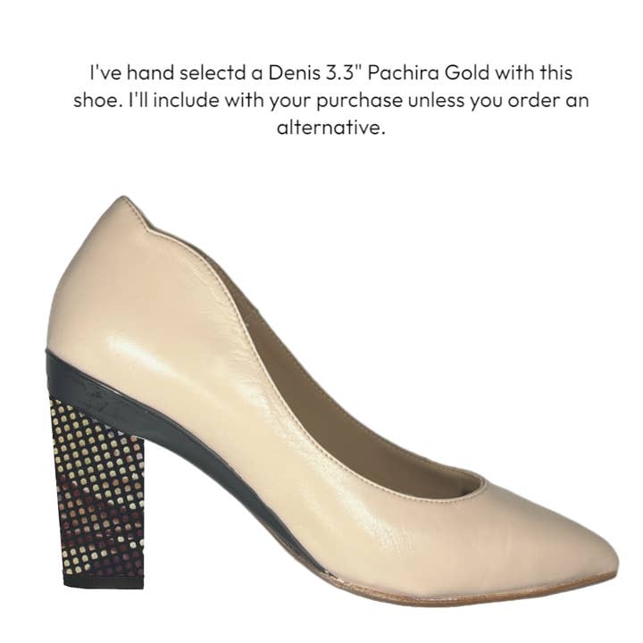 Valerie Nude Pump for wholesale by TANYA HEATH Paris