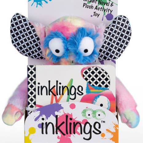 Inklings Baby – wholesale Fyllda/plyschleksaker - Barn och baby – Regnbåge Wobby Mjuk Plyschleksak & Baby Brädbok Presentset1