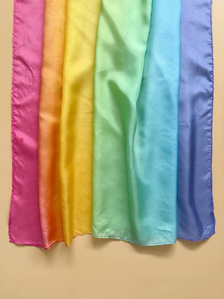 Little Dreamer Playsilk - Bright Rainbow for wholesale by Love Note Co