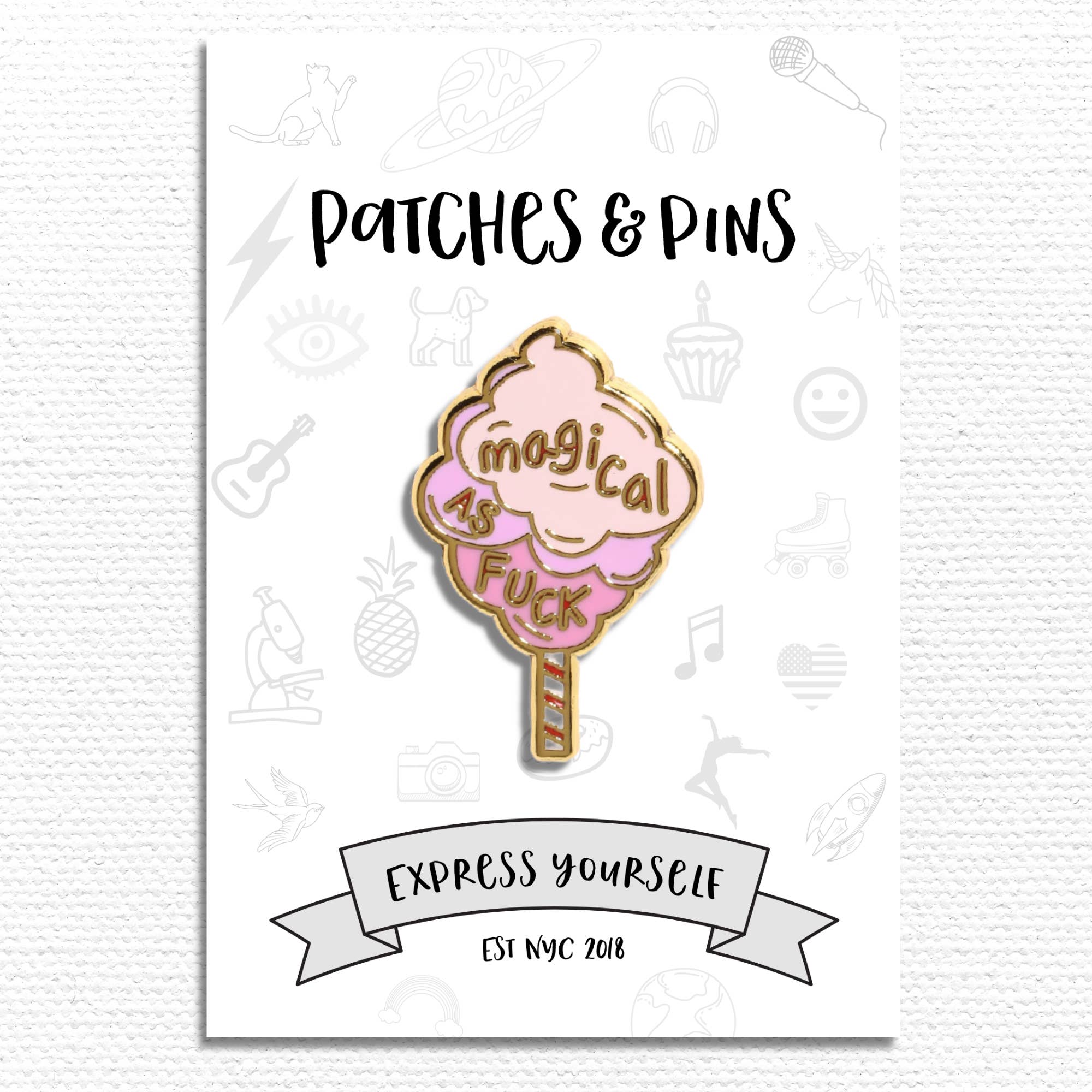 Patches and Pins - Wholesale Lapel Pin/Button - Magical As Fuck Enamel Pin