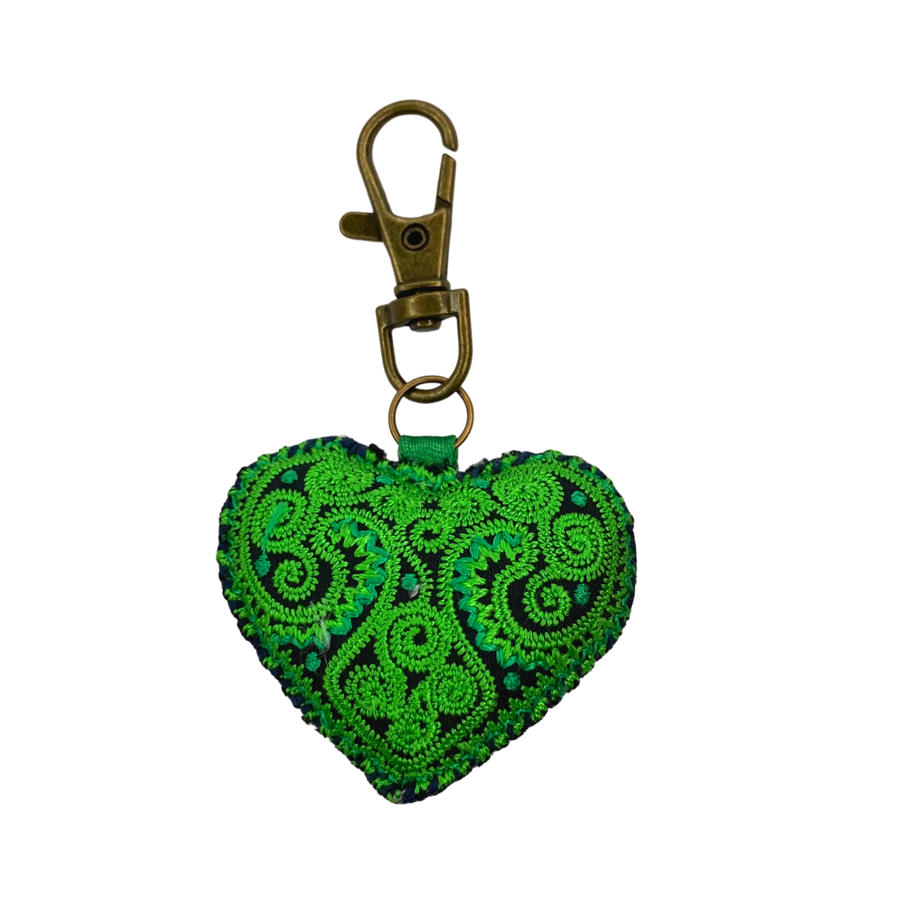 Lumily – wholesale Keychain – Women's – Heart Hmong Embroidered Zipper Pull | Keychain - Thailand2