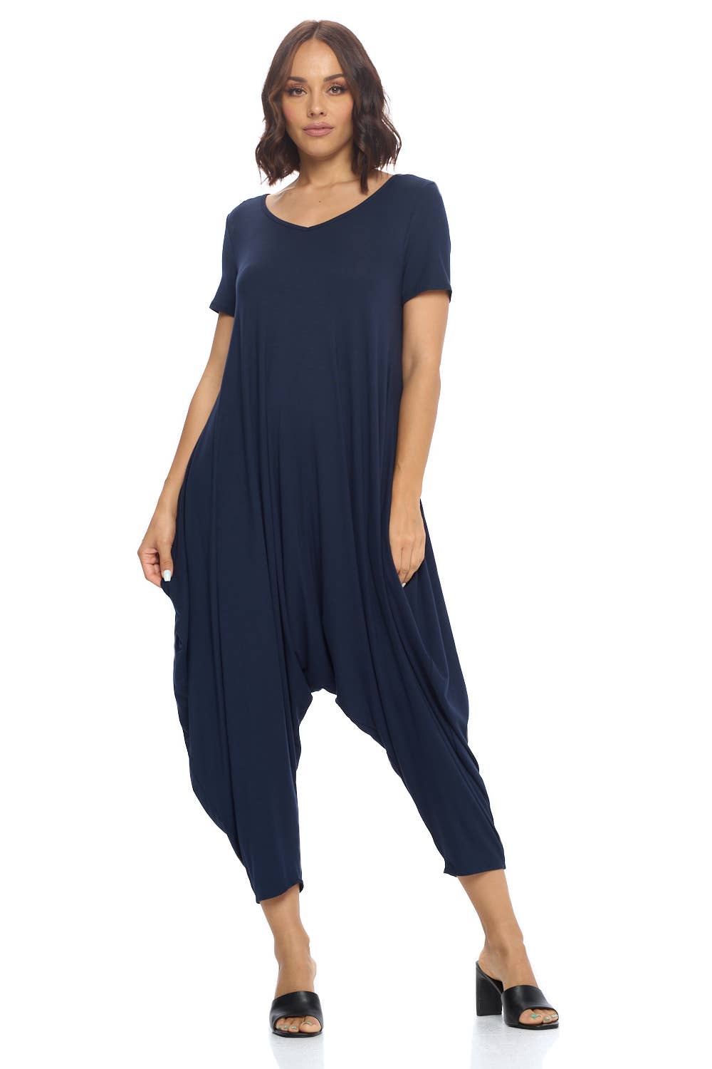 Allium - Wholesale Jumpsuit - Women's - Solid Harem Jumpsuit8
