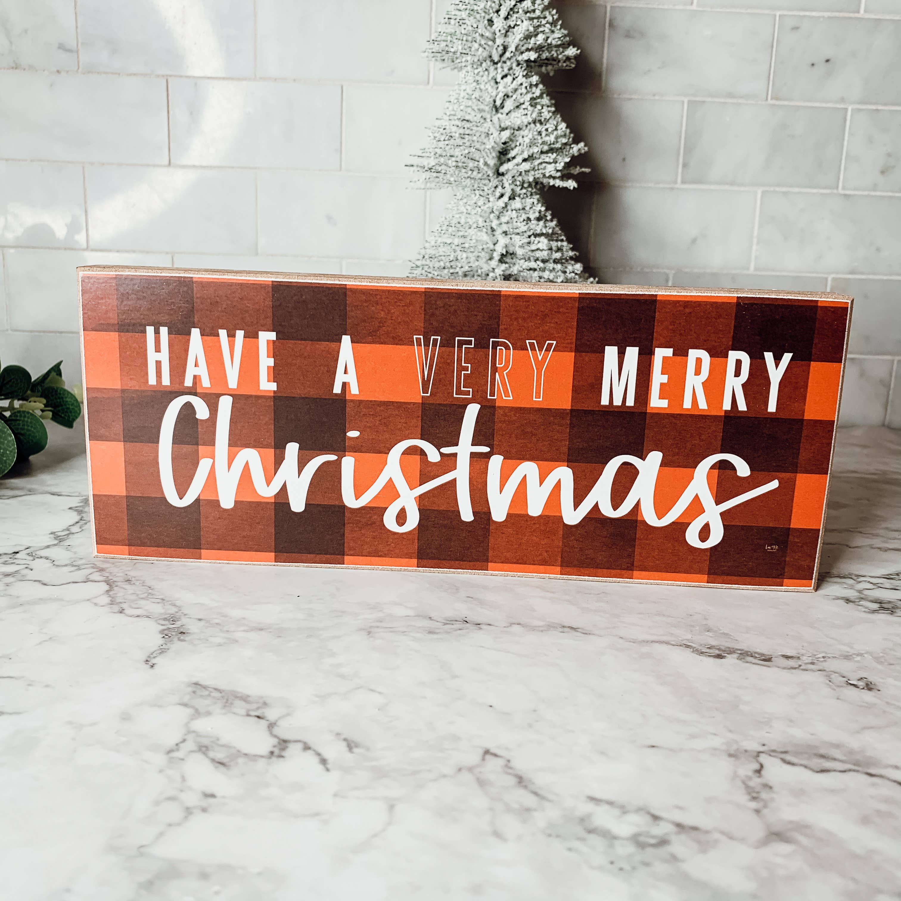 Gia Roma - Vente Décoration de Noël - Panneau « Merry Christmas to all & to all a Good Night », rouge19